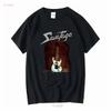 Gitarr Savatage T-shirt Svart Bomull HB1781 långa eller korta ärmar vintage Tvättad streetwear Stretchig grafik Andningsbar Unisex