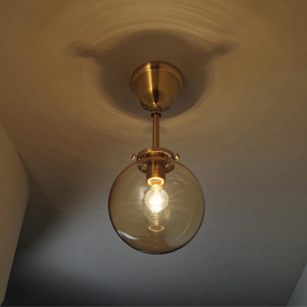 Interform LT-4304AM Rike Spotlight with Incandescent Bulb, Amber, Gold, Modern