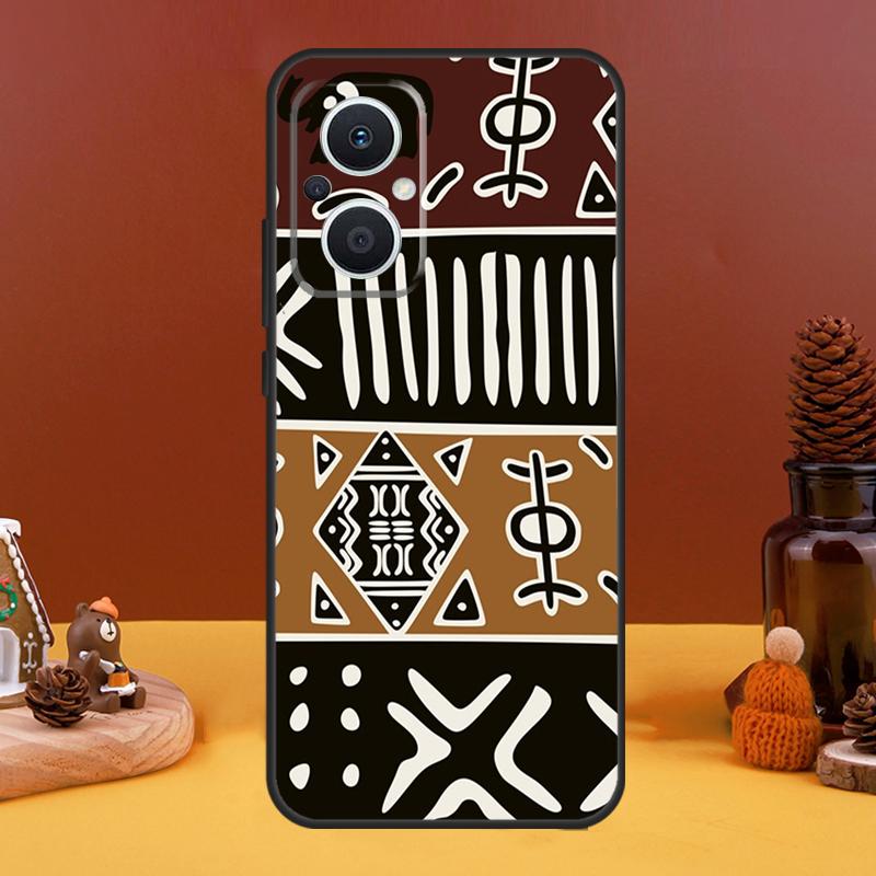 African Fabric Print Case For OPPO Reno 4Z 5Z 8T 10 Pro 11 F 4 6 7 8 5 Lite OPPO Find X6 X5 Pro X2 X3 Lite Cover