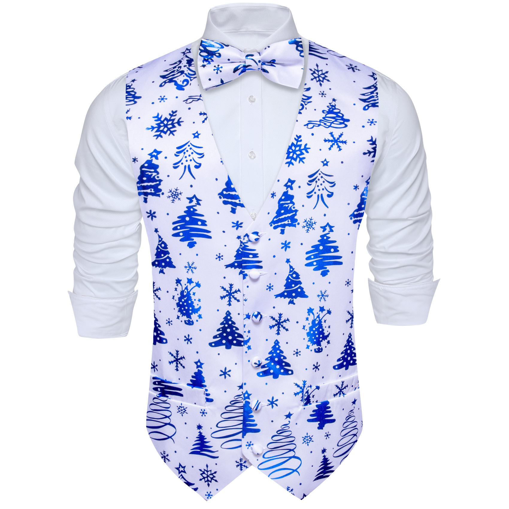 

Чоловічий жилет Barry.Wang Жилет Метелик Краватка Хустка Запонки Жакардовий шовковий весільний набір для побачень S