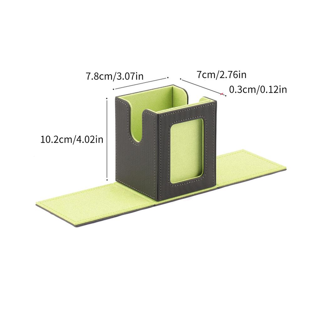 PU Leather Trading Card Deck Storage Box Gathering Card Toy Container Collectibles Game Card Collector Storage Case