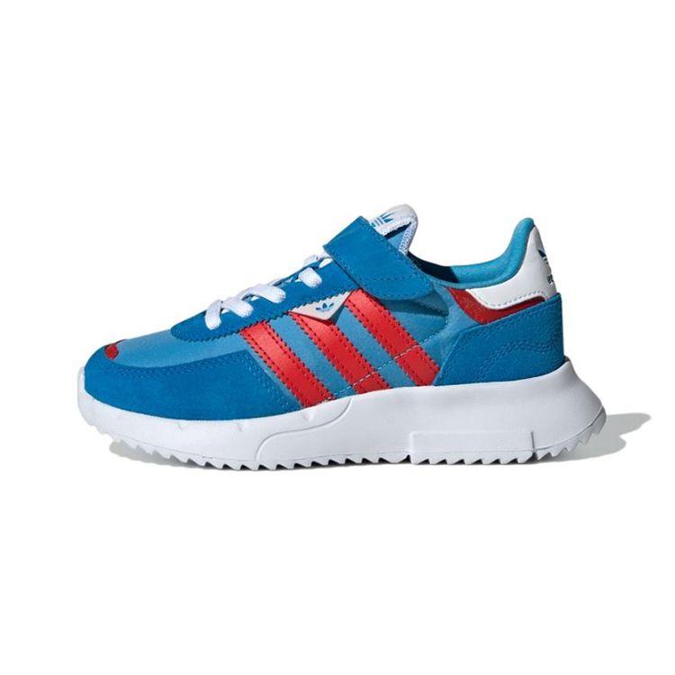 Adidas Originals Retropy F2 Low Top Durable Casual Shoes Kids Sneakers Blue GX9218