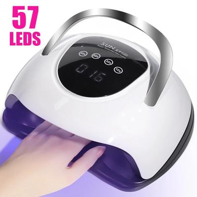 SUN X9 Max UV LED Lampă pentru unghii pentru uscare rapidă uscător de lac de unghii cu gel 57LEDS Lampă pentru unghii pentru uz casnic cu senzor automat pentru salon de manichiură