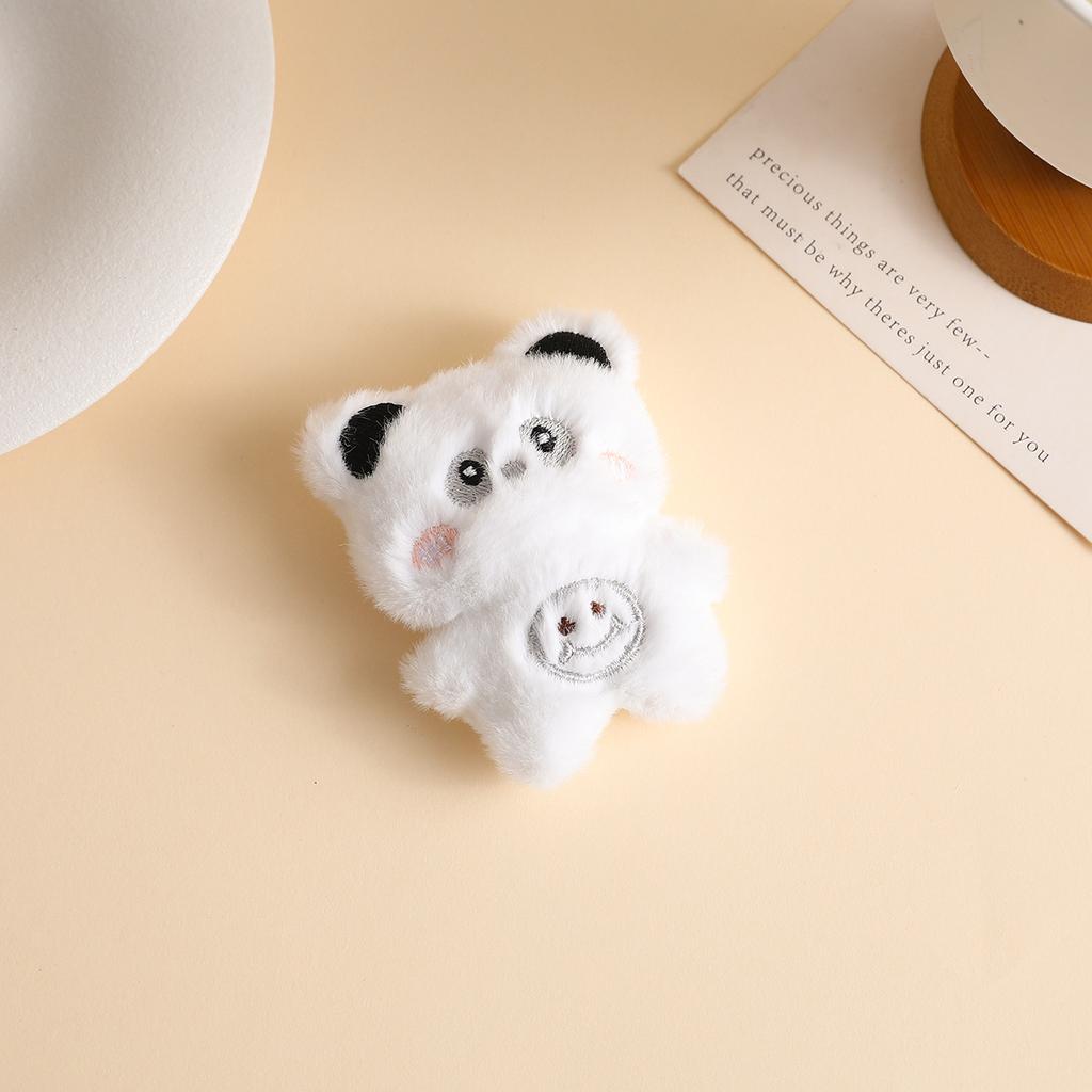 Bear Doll Cute Girl Heart Plush Pin Schoolbag Pendant Clothes Bag Brooch Doll Gift