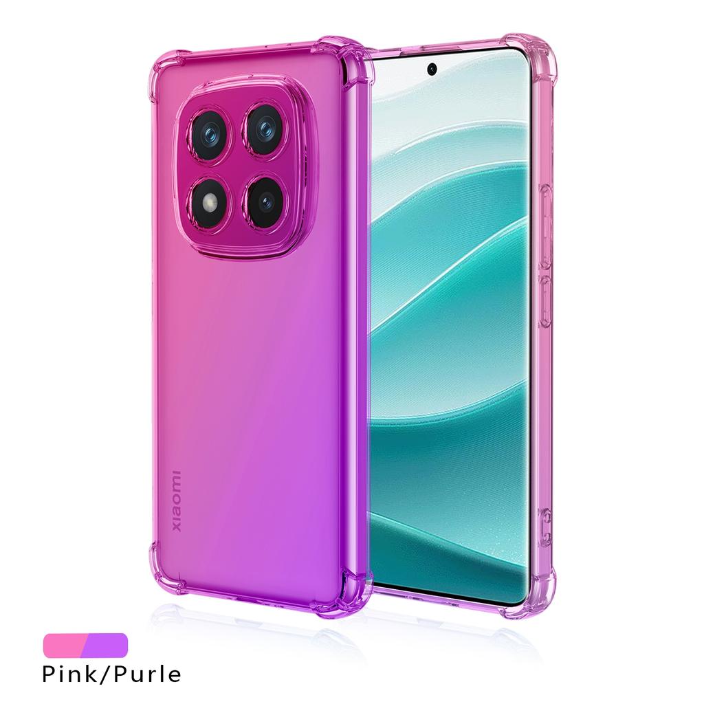 Four-corners Shockproof Gradient TPU Case for Xiaomi Redmi Note 1 Pro G 14 Pro+ Plus Protective Cover Fundas Coque Capa