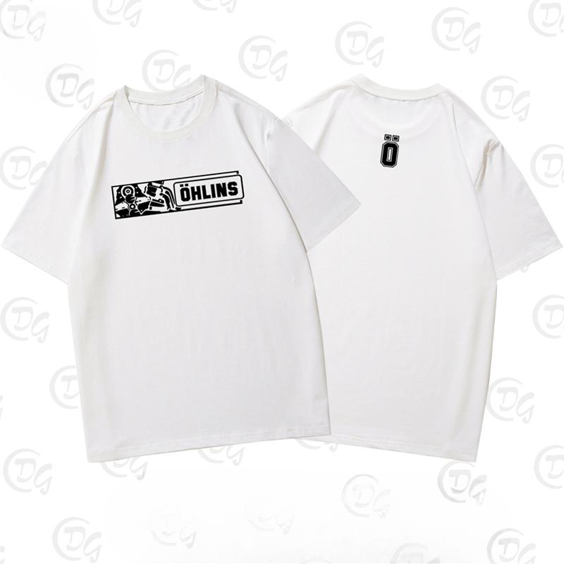 2025 Sweden OHLINS Motorcycle Shock Absorber Modified Short-sleeved T-shirt Male and Female Cyclists Riding Clothes
