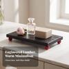 Wooden Tray with Feet Minimalist Decor Smooth for Vanity