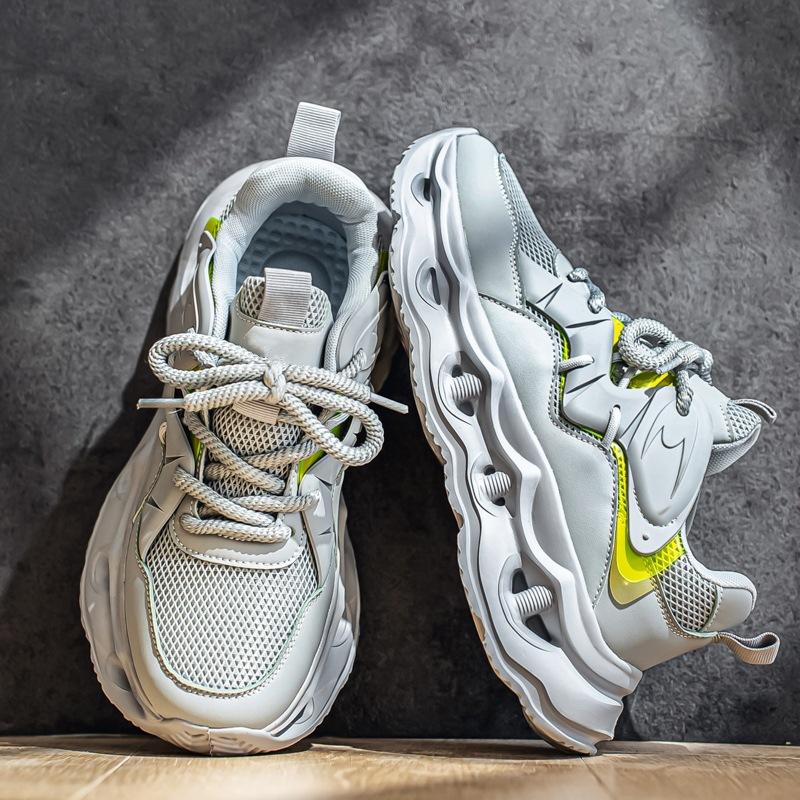 Darth Vader Daddy Shoes Teen Summer Breathable Mesh Platform Shock Absorption Running Shoes Fashion Versatile Trendy Men's Sneakers