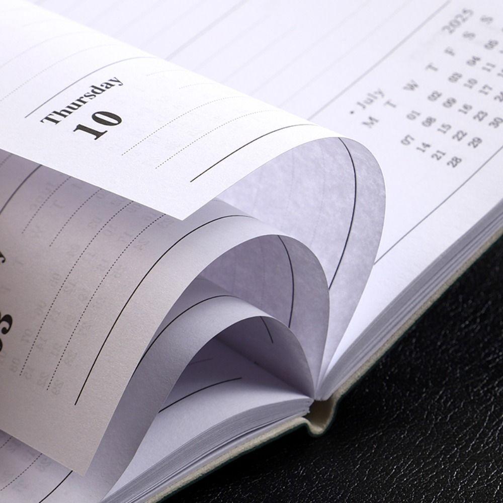 With Calendar 2025 Planner Notebook Angličtina Denní Týdenní Měsíční Plánovač 2025 Agenda Book Students