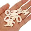 156pcs Wood Embellishments Wooden Letters Alphabet Scrapbook Craft Kids Toys Gift for Early Learning