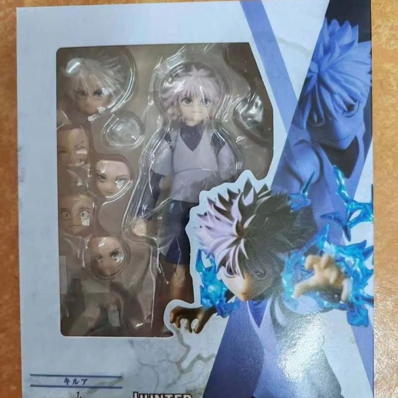 

Hunter X Hunter Killua Shf Action Figurine Anime Doll Interchangeable Heads Hands Effects Car Decoration Ornament Gifts Toys