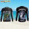 Men's T-Shirt Fishing Pattern Fashion Autumn Long Sleeve Casual Comfortable Boys Top Outdoor Sportswear Children's Clothing