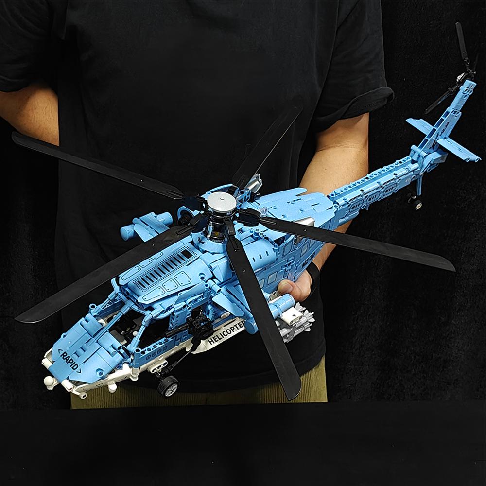 1389PCS WW2 Military Helicopter Gunship Building Block Set for Children Airplane Weapon Bricks Toy Brick home Decor.