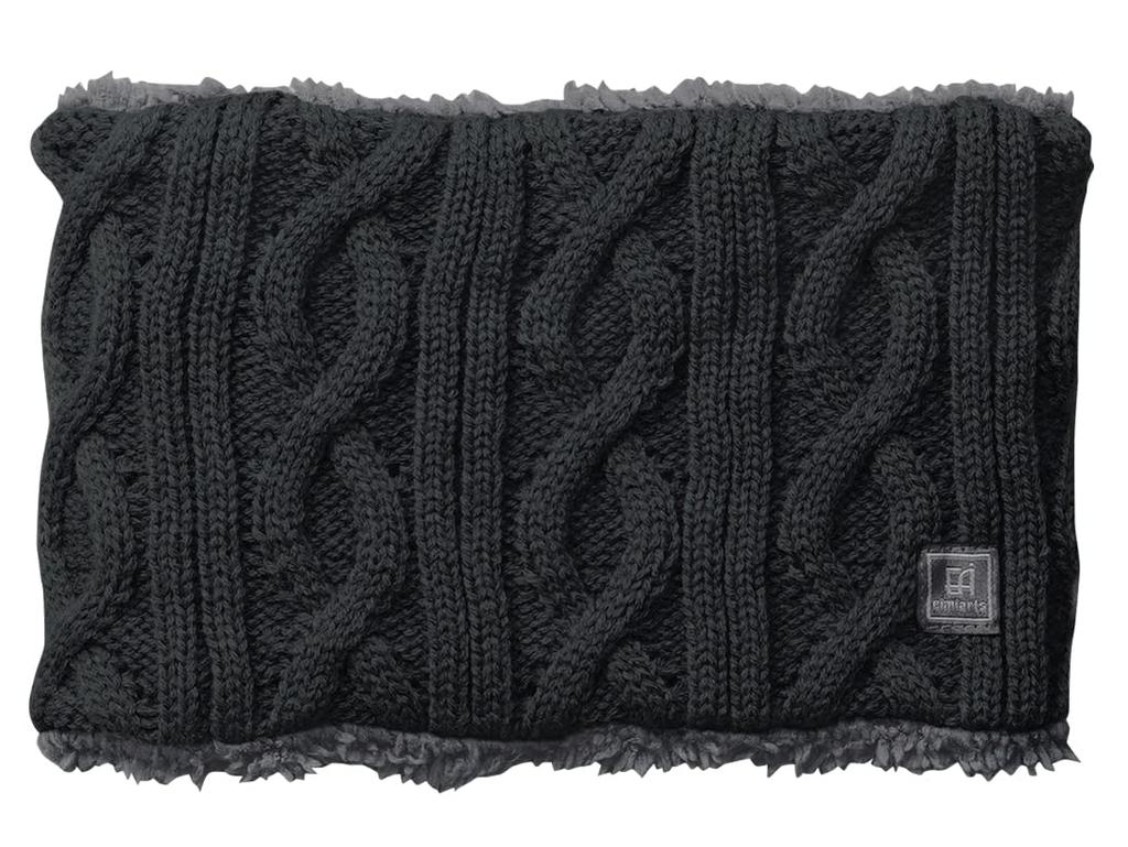 Arisana Cable Knit Neck Size Charcoal Free Size Warmer, Snood, Scarf, Kids' Boys, 05. Gray,