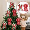 New Large Christmas Double-Layer Red Bow Handcrafted Double-Layer Christmas Tree Decoration Hanging Pendant Christmas Gift