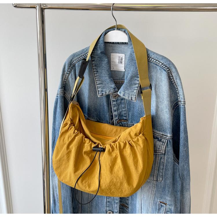 Nylon Canvas Bag Summer New Trendy Casual Tote Bag Versatile Shoulder Messenger Bag Saddle Bag