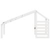Roof for Children s Bed White 198x87x113 cm Solid Pine Wood