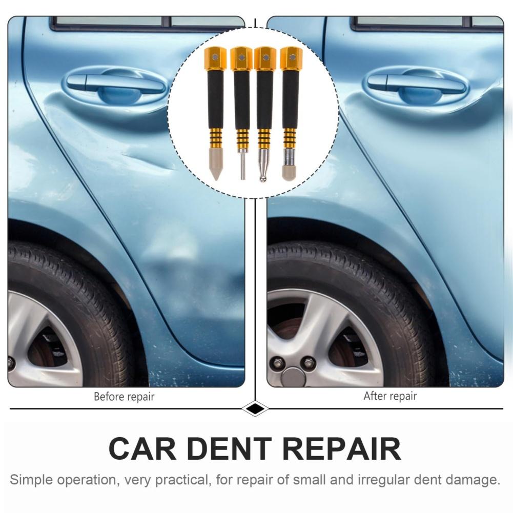 4PCS Tap Down Tool Pen Shape Remover, Removable Tool Set Car Paintless Dent Removal For Automotive Painless