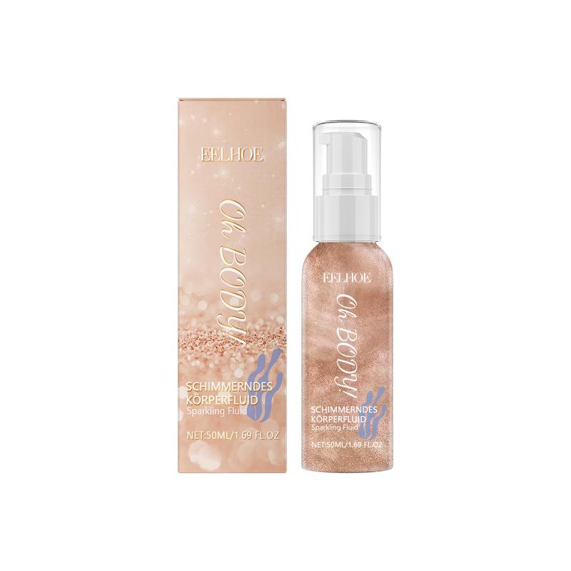 Eelhoe Glitter Mist Collarbone Highlight Skin Brightening Glitter Party Festive Makeup Aid Face Glitter Body Spray Cosmetic