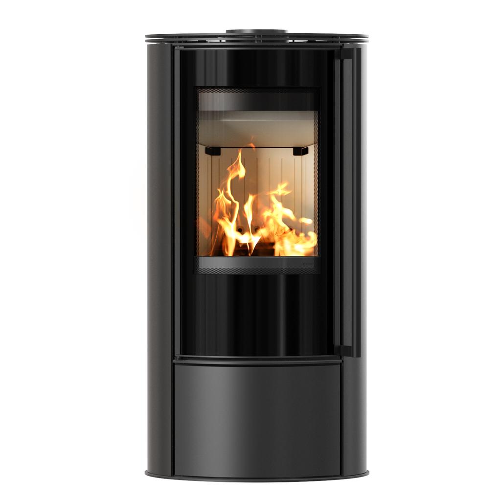 Wood burning steel stove KRATKI ERIK Ø 150 5,5 kW