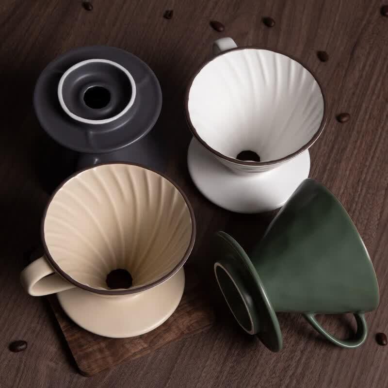 Qiwei Ceramic V60 Pour Over Coffee Maker Set