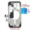 For iPhone 15 Pro Middle Frame Bezel Housing Side Button Chassis Repair Replacement Parts