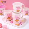 WUHE Peppa Pig Kids Melamine Dinnerware Set