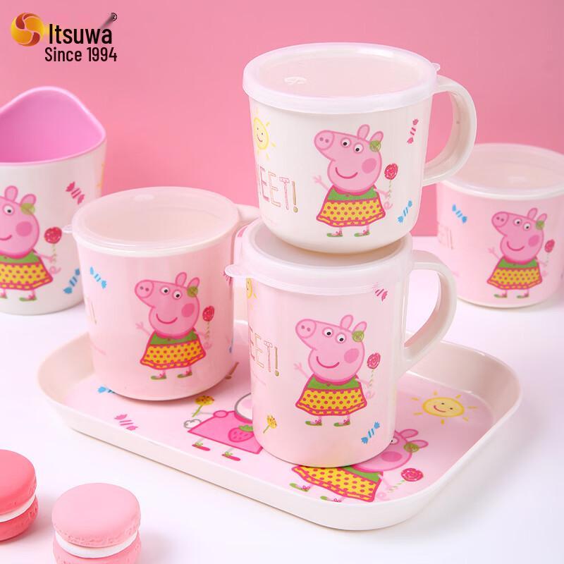 WUHE Peppa Pig Kids Melamine Dinnerware Set