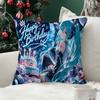 Anime Hatsune Miku Cushion Cover Inches Farmhouse Decor Home Throw Pillow Covers For Couch Decorations