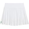 Polo Solid Pleated Embroidered Casual Skirt Women Skirts White 100046389