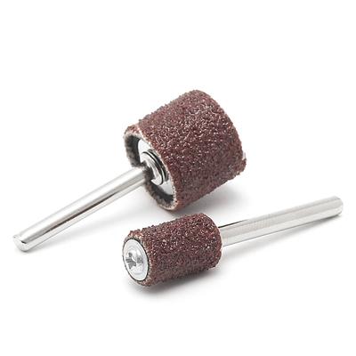100 Stück 1/2" und 1/4" Schleifbandhülsen Trommel-Set Schleifpapier Gummi 2 Dorne