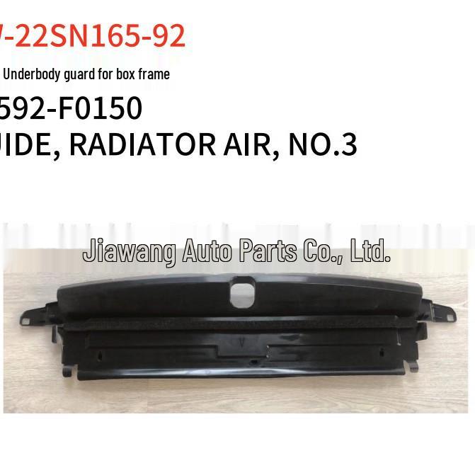 Underbody Radiator Frame Shield for 2022 Toyota Sienna (Part #16592-F0150)