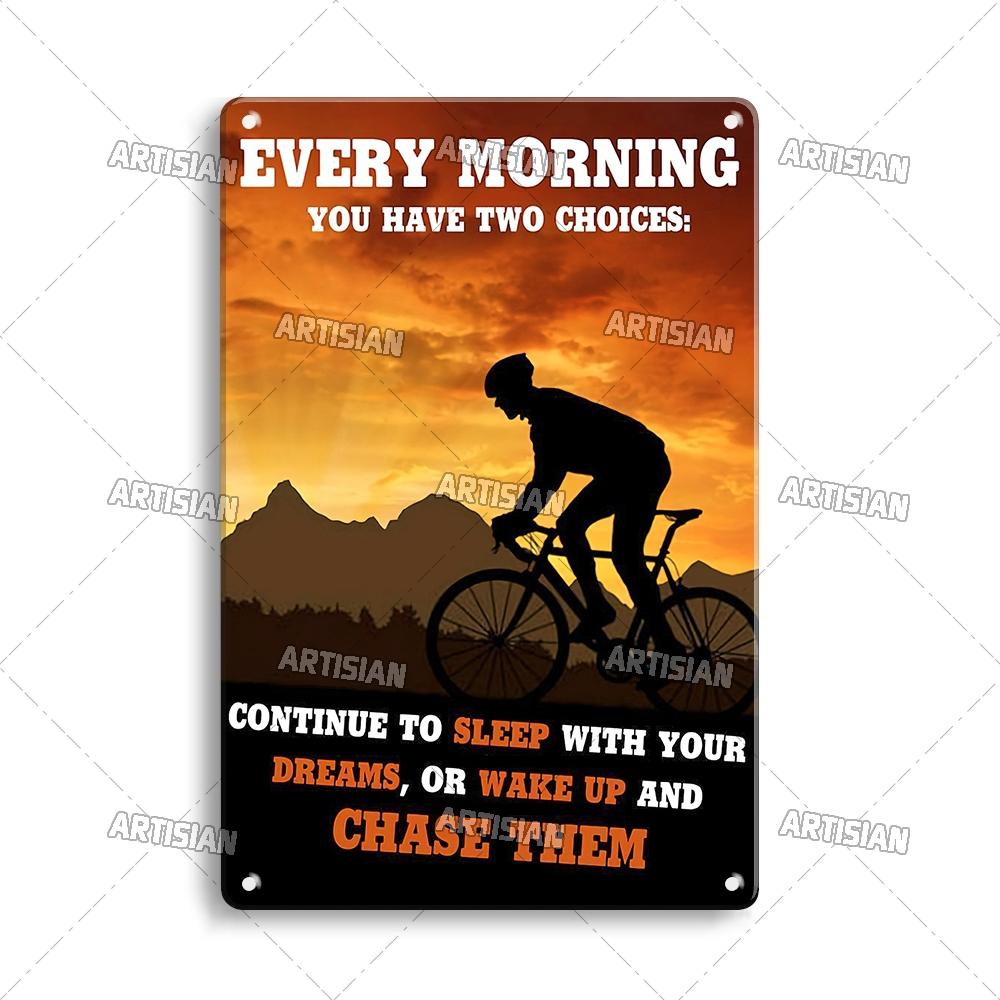Artisian Cycling Metal Sign Bicycle Tin Poster Bike Decorative Plate Wall Decor Garage Bar Pub Club Hotel Cafe Kitchen Home