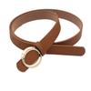 Student Jeans Decorative Pu Belt Women'S Circle Gold Alloy Multi-Colored Belt Women'S