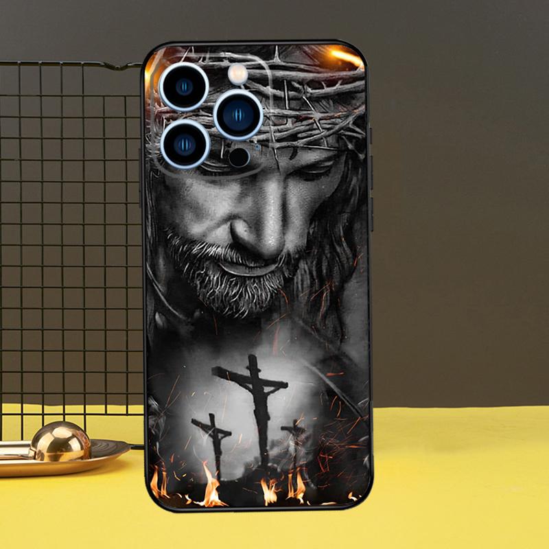 Christian Jesus Phone Case For iPhone 11 12 13 14 16 15 Pro Max Mini 7 8 Plus X XR XS Max Cover
