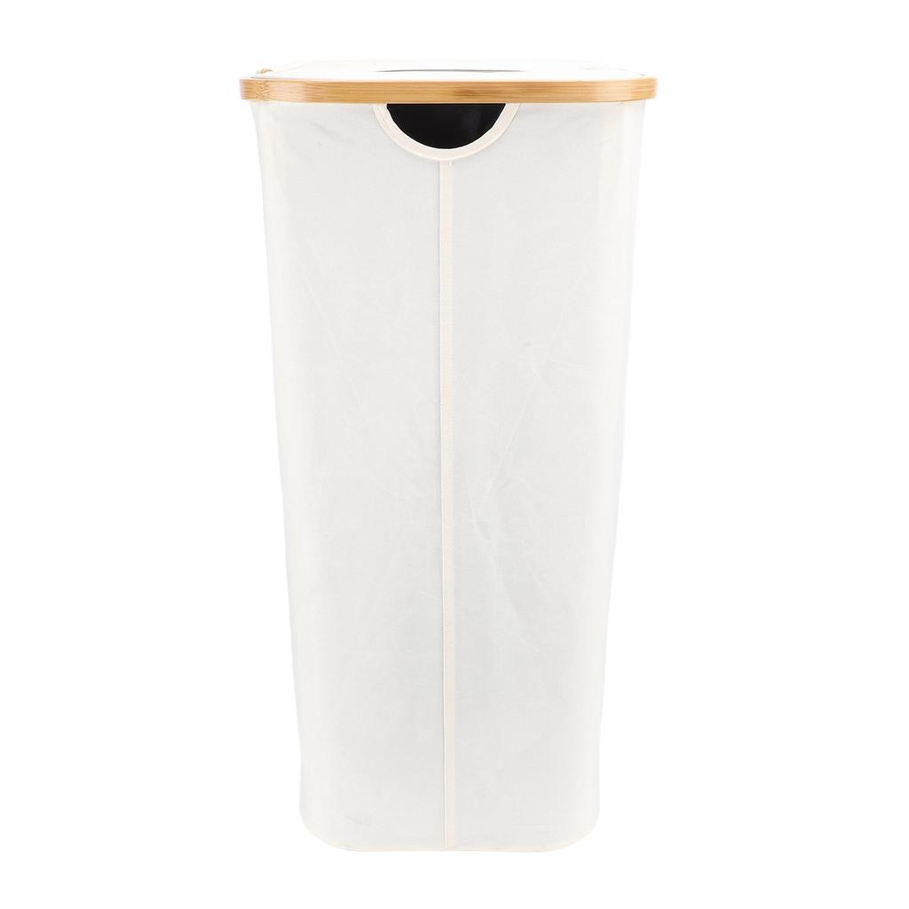 Recycling Basket Bag Foldable Oxford Cloth Large Capacity Bottle Can Recycle Bin for Home Beige