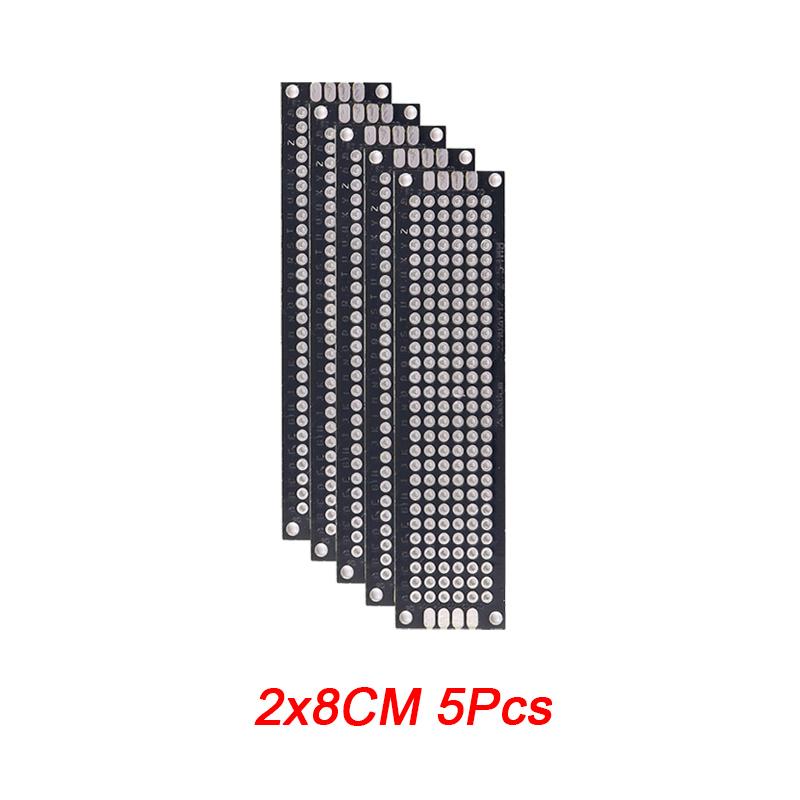 5/10PCS PCB Board Prototype Board Black Double Side Circuit Boards 2x8 3x7 4x6 5x7 7x9cm DIY Electronic Kit Free Shipping