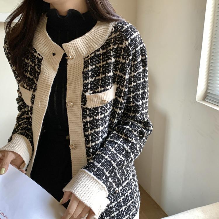 Korean Style CC Cream Sweater Coat for Women - 2021 Autumn/Winter, Loose Mid-Length Knit Cardigan