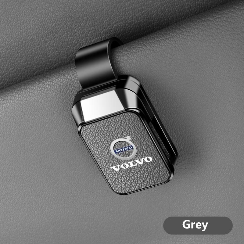 Držák na sluneční clonu do auta na brýle Kožený držák na sluneční clonu na sluneční brýle Pro Volvo XC40 XC60 XC70 XC90 S60 S80 S90 V40 V60 V90 EX30 EX90