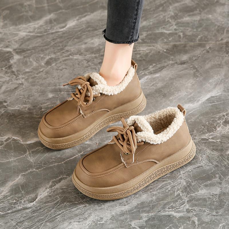 

Fleece thermal shoes winter cotton shoes pregnant women soft-soled Birkenstocks 35