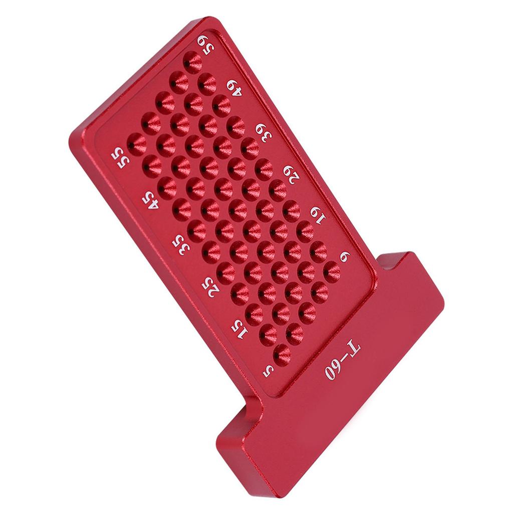 Woodworking T Type Scriber Aluminum Alloy Hole Gauge Carpenter Marking Tool (Red)