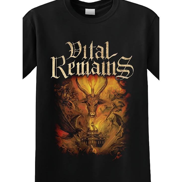 VITAL REMAINS - Dawn of The Apocalypse T-Shirt, a Flexible Everyday Streetwear Option Featuring a Casual Design for Men. This Machine-Washable Tee
