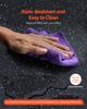 VEVOR 0.56 Inch Thick Gym Floor Mats, 25 Tiles Rubber Top with EVA Foam, 25" X 25" Gym Flooring Workout Mats with 100sq.ft Coverage