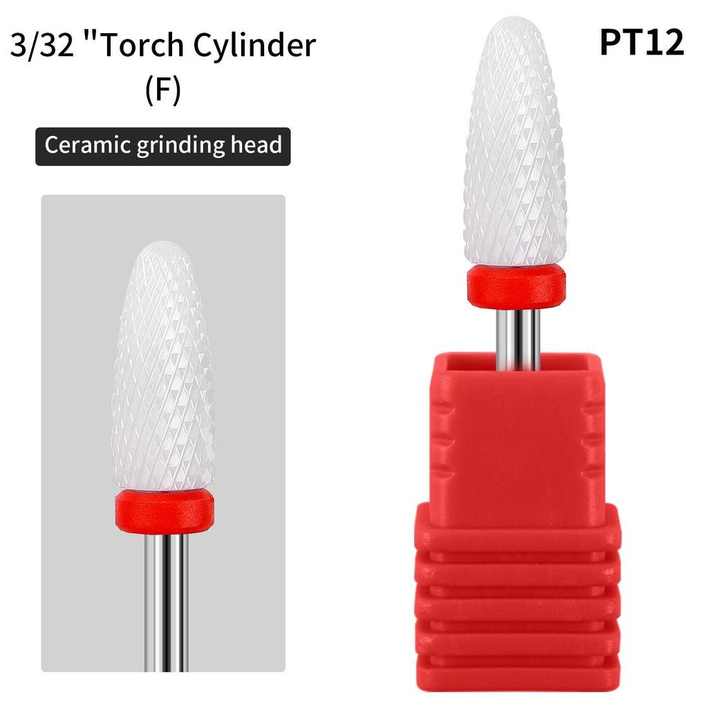 Ceramic Nail Grinding Head - Cuticle Remover & Polisher for Nail Art Tools