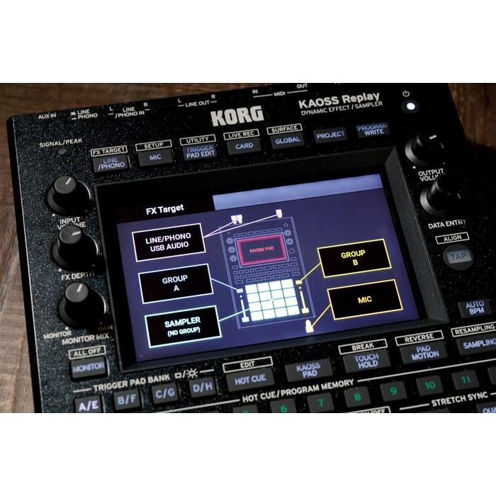 KORG KAOSS Replay DJ Effects/Sampler - Black