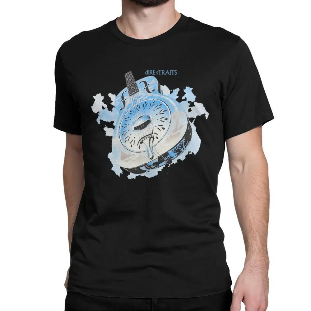 Novelty Dire Straits Brothers In Arms 1985 T-Shirts Men O Neck 100% Cotton T Shirts Short Sleeve Tee Shirt Plus Size Clothing