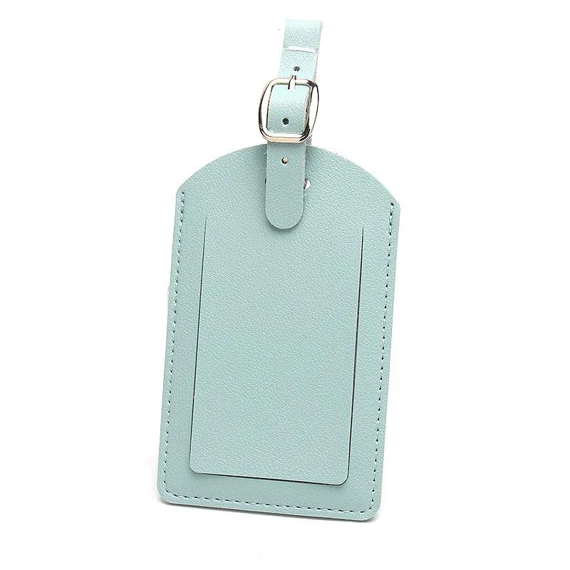 Holiday Travel Accessories Fashion Copper Button Passport Holder Luggage Tag Extra Thick Leather Passport Cover Luggage Tags