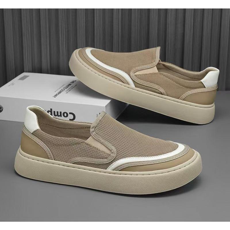 Men's Shoes New Casual Shoes Versatile Summer One-pedal Breathable Men's Board Shoes Men's Casual Mesh Soft-soled Shoes