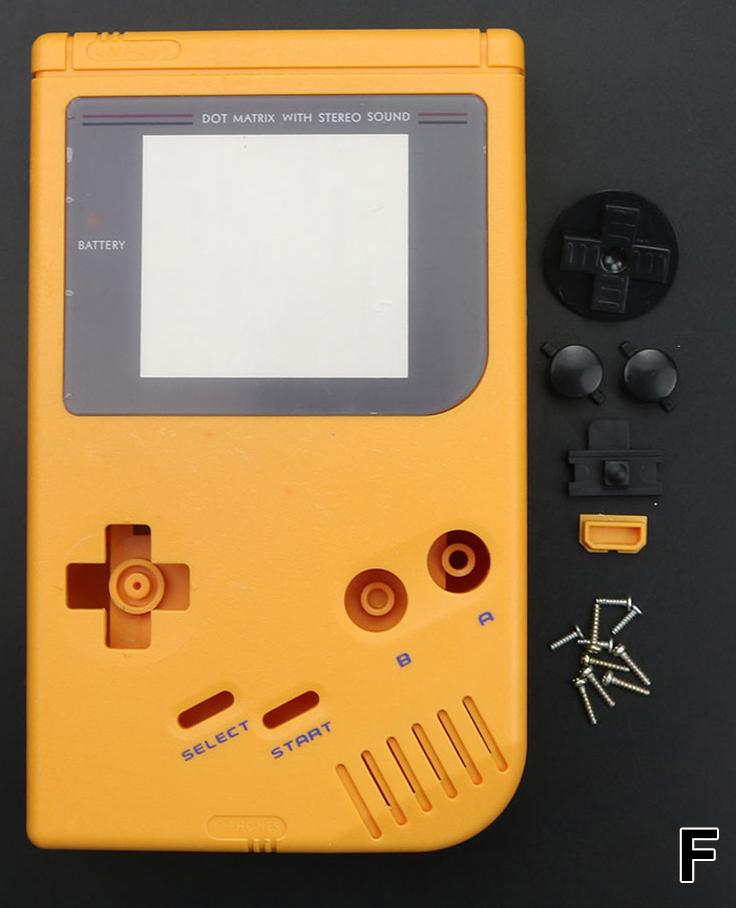 

1 комплект, полный комплект, корпус, чехол, ремонтные детали для игровой консоли Gameboy Classic для GB DMG-01 с кнопками