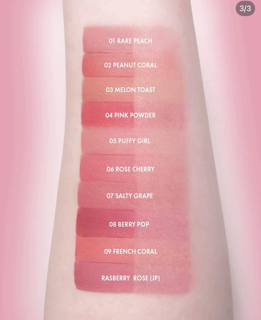 New Amuse Velvet Matte Lip Glaze, Lip Gloss, Lip Mud, Long-Lasting Color Lock, Non-Stick Cup, Matte Finish, Non-Drying